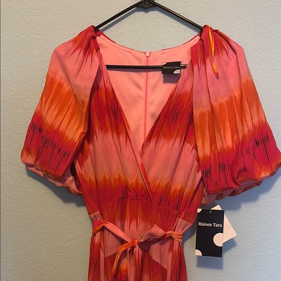 Maison Tara Sunset Striped Maxi Dress - Picture 5 of 12